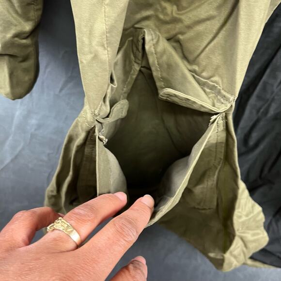 Zara Basic Outerwear Full Zip Hooded Parka Inditex Cargo 3/4 sleeve NN-03 - Picture 9 of 15